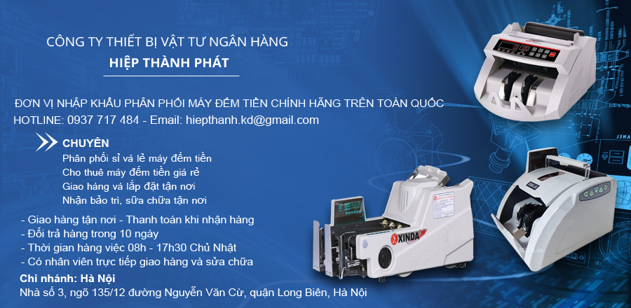 banner máy đếm tiền