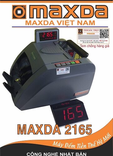 mẫu máy đếm tiền maxda 2165