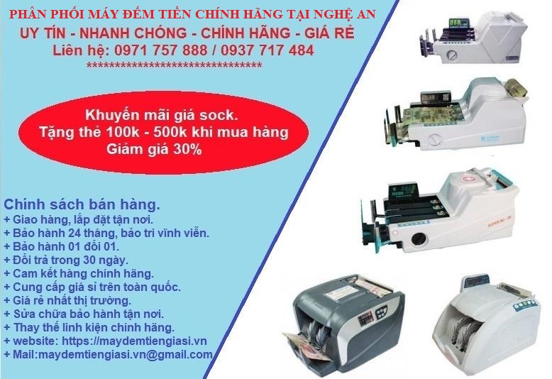 phân phối và sửa chữa máy đếm tiền tại Nghệ An