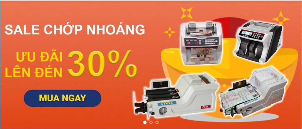 máy đếm tiền chính hãng giá tốt
