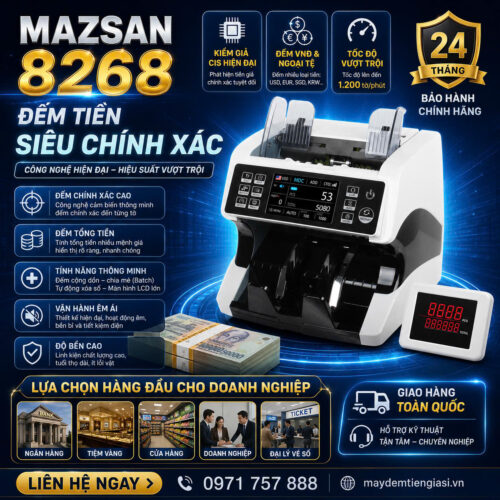 may dem tien mazsan 8268